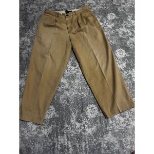 Tommy Hilfiger Mens Pleated Khaki Chino Pants Size 34x30